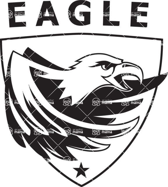 Vector Mascot Collection - Eagle Character Mascot Logo